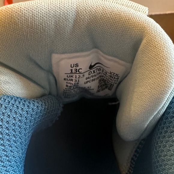 Nike Star Runner Kids 13c in Light Blue and Teal - Picture 2 of 5